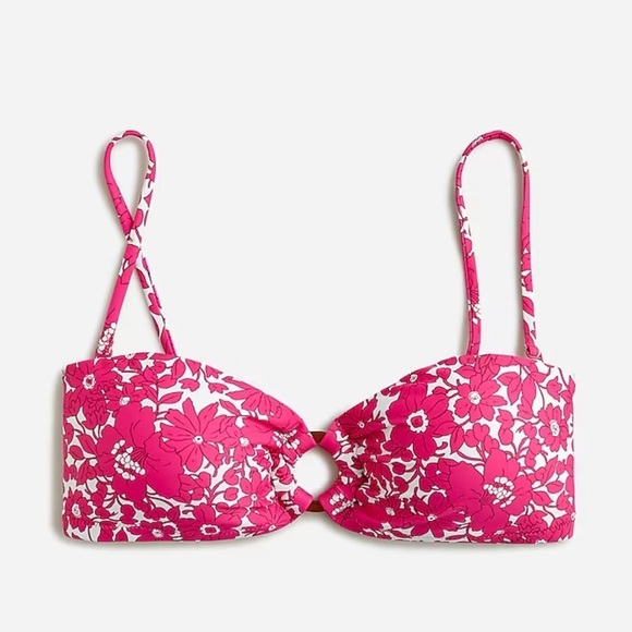 J. Crew NWT Heritage Blushing Meadow String Bikini Top size XXL - Picture 1 of 9